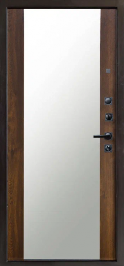 Входная дверь Termo-door Орегон Графит - Зеркало Дуб