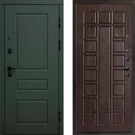 Входная дверь Termo-door Орегон Грин - Престиж Венге