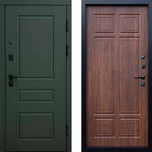 Входная дверь Termo-door Орегон Грин - Орех премиум