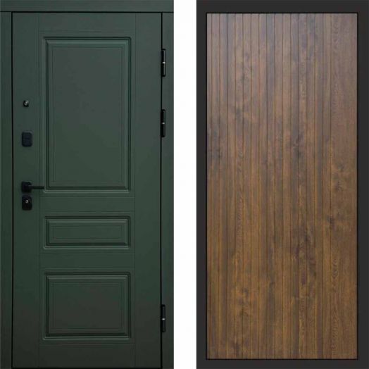 Входная дверь Termo-door Орегон Грин - FLAT Дуб