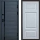 Входная дверь Termo-door Графит line - Лион Белый софт