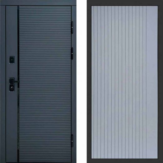 Входная дверь Termo-door Графит line - FLAT Грей софт