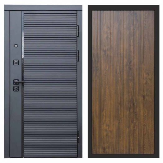 Входная дверь Termo-door Black Line - FLAT Дуб