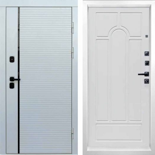 Входная дверь Termo-door WHITE LINE - Арка Белое дерево