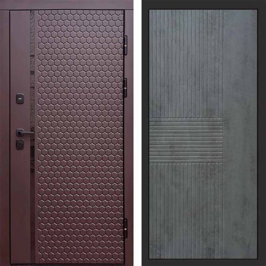 Входная дверь Termo-door Simple Шоколад - Мастино Бетон темный
