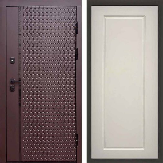 Входная дверь Termo-door Simple Шоколад - Гранд Слоновая кость