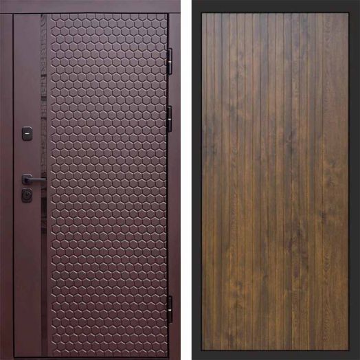Входная дверь Termo-door Simple Шоколад - FLAT Дуб