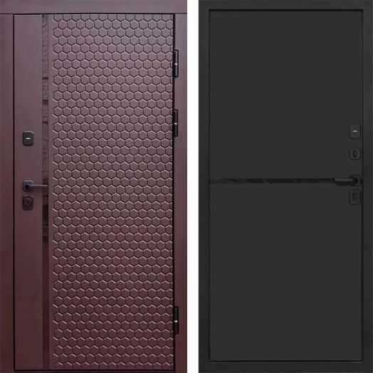 Входная дверь Termo-door Simple Шоколад - Нео Black