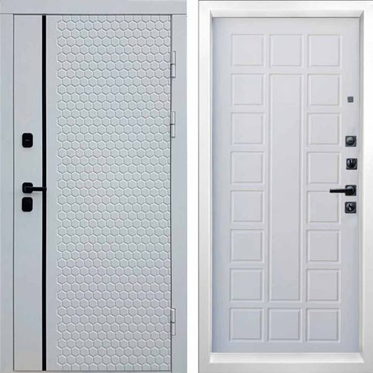 Входная дверь Termo-door Simple White - Престиж Белое дерево