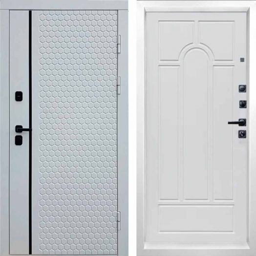 Входная дверь Termo-door Simple White - Арка Белое дерево