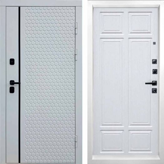 Входная дверь Termo-door Simple White - Лиственница премиум