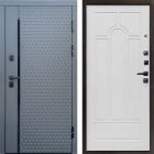 Входная дверь Termo-door Simple Графит - Арка Белое дерево
