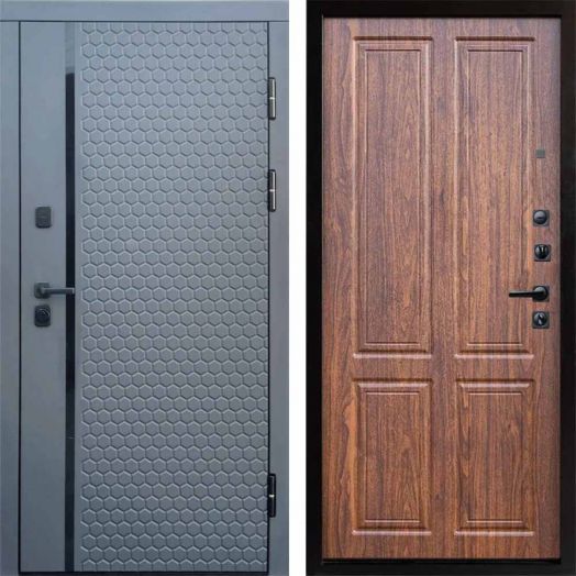 Входная дверь Termo-door Simple Графит - Орех стандарт