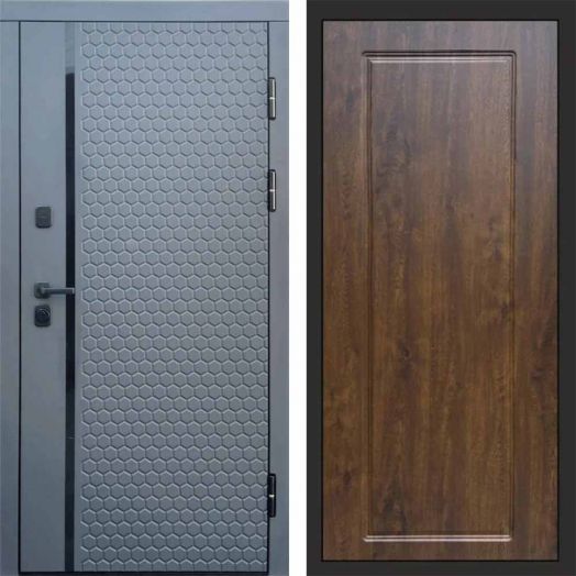 Входная дверь Termo-door Simple Графит - Гранд Дуб