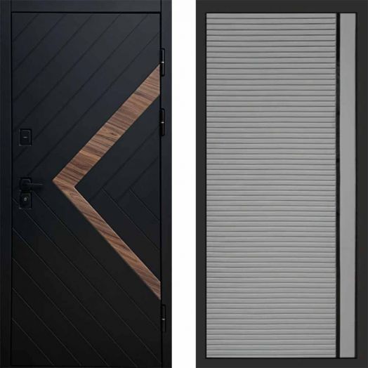 Входная дверь Termo-door Плэй - Porte Грей софт