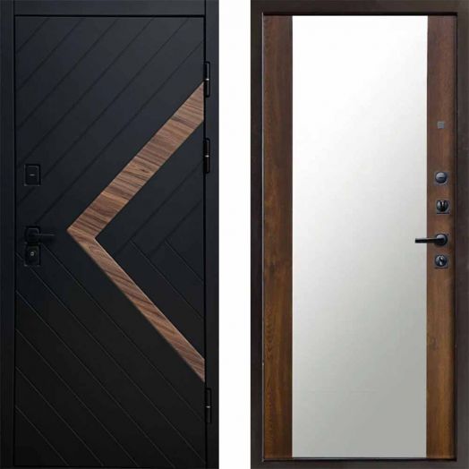 Входная дверь Termo-door Плэй - Зеркало Дуб