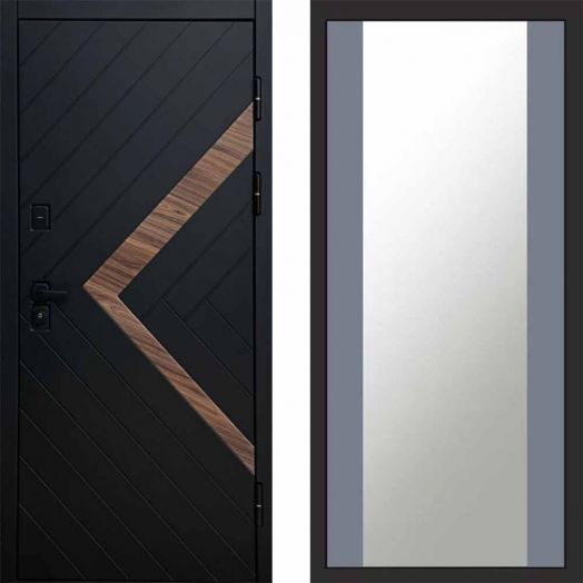 Входная дверь Termo-door Плэй - Зеркало Грей софт