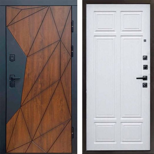 Входная дверь Termo-door Геометрия - Премиум Лиственница
