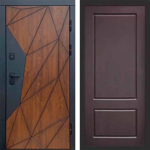Входная дверь Termo-door Геометрия - Марсель Шоколад