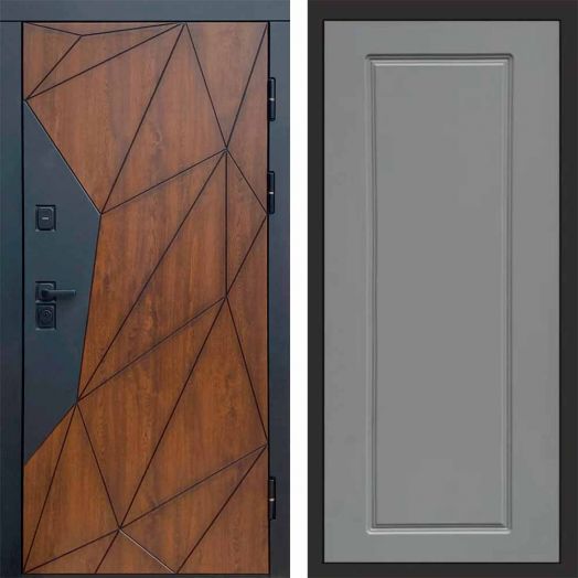 Входная дверь Termo-door Геометрия - Гранд Грей софт