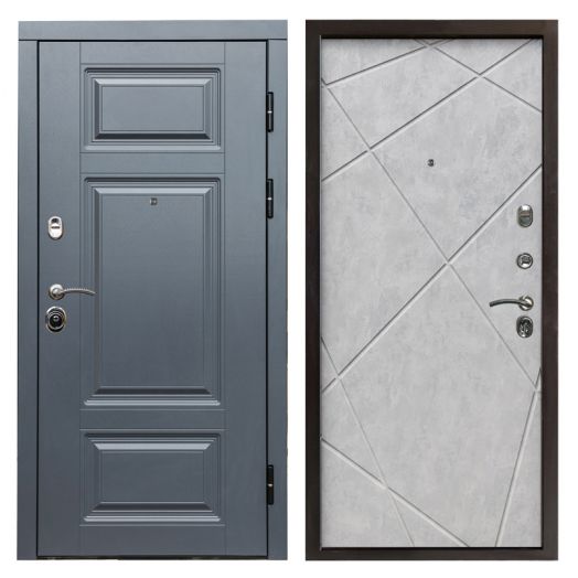 Входная дверь Termo-door Премиум Грей - Лучи Бетон светлый
