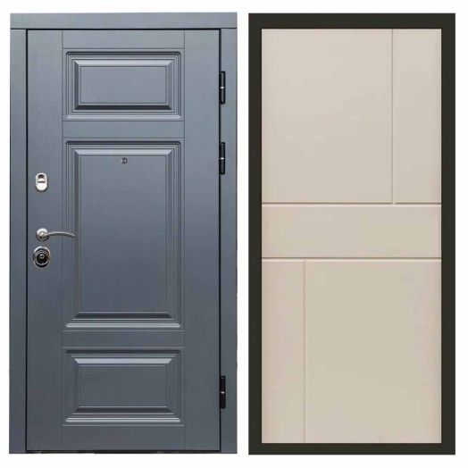 Входная дверь Termo-door Премиум Грей - Горизонт Слоновая кость