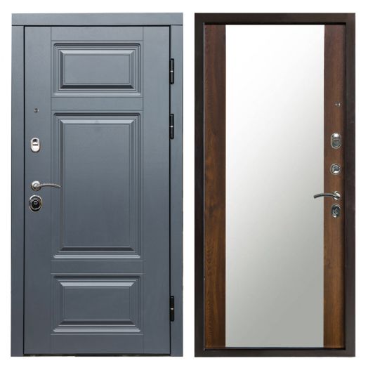 Входная дверь Termo-door Премиум Грей - Зеркало Дуб