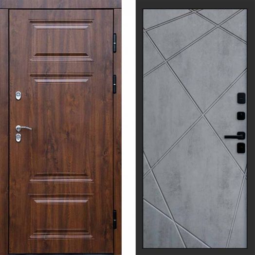 Входная дверь Termo-door Премиум Дуб - Лучи Бетон темный