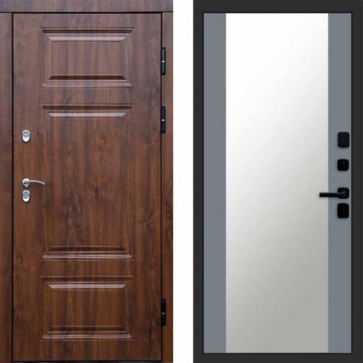 Входная дверь Termo-door Премиум Дуб - Зеркало Грей софт