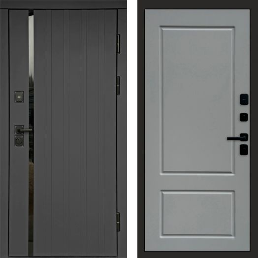 Входная дверь Termo-door Роял Графит - Марсель Грей софт