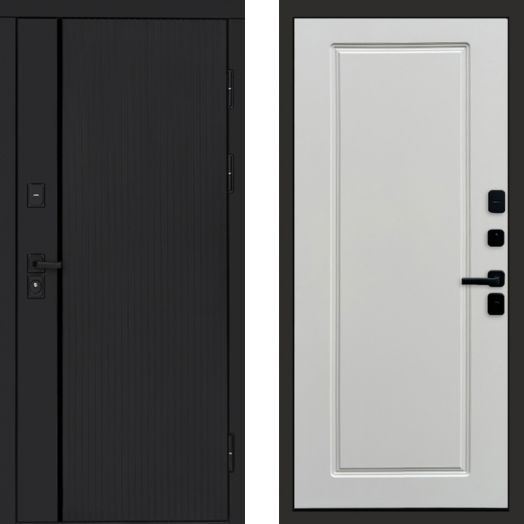 Входная дверь Termo-door Урбан Black - Гранд Белый софт