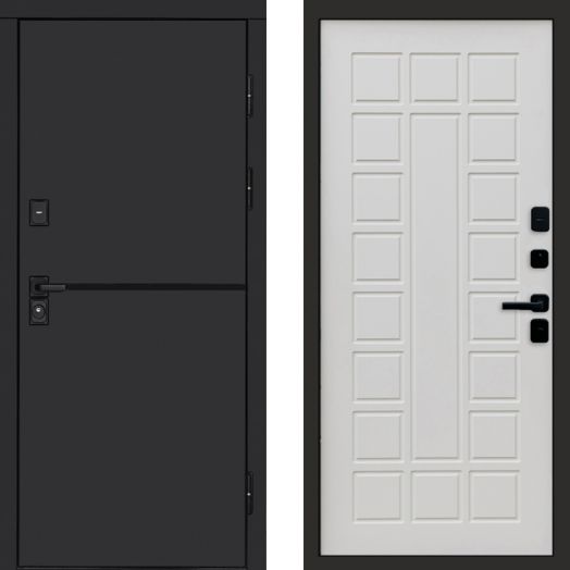 Входная дверь Termo-door Тренд Black - Престиж Бежевый матовый