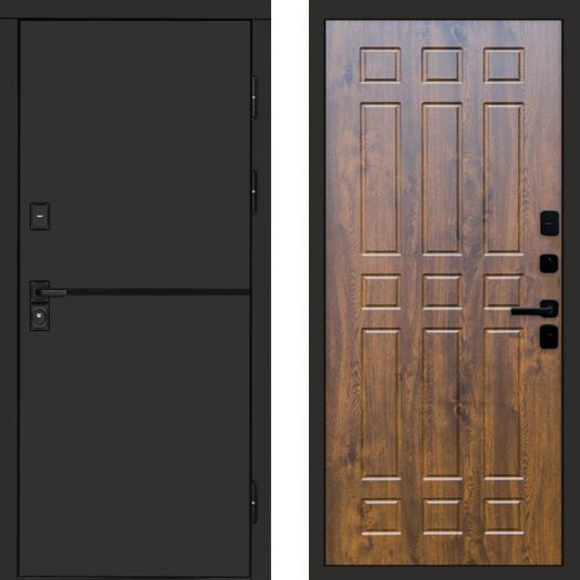 Входная дверь Termo-door Тренд Black - Спарта Дуб