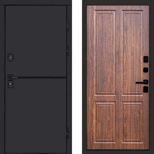 Входная дверь Termo-door Тренд Black - Орех стандарт