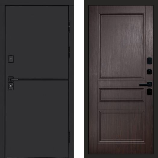 Входная дверь Termo-door Тренд Black - Класскика Венге