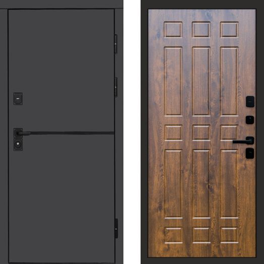 Входная дверь Termo-door Тренд Графит - Спарта Дуб