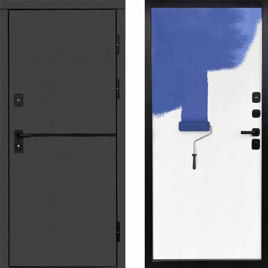 Входная дверь Termo-door Тренд Графит - Грунт под покраску