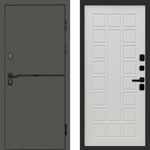 Входная дверь Termo-door Тренд Грин - Престиж Бежевый матовый