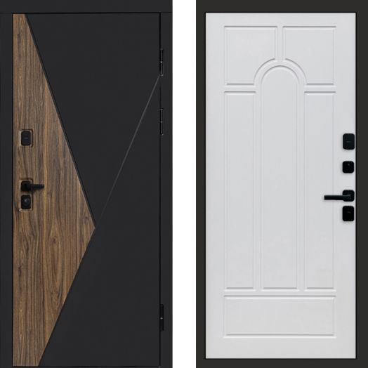 Входная дверь Termo-door Матрикс Ультра - Арка Белое дерево