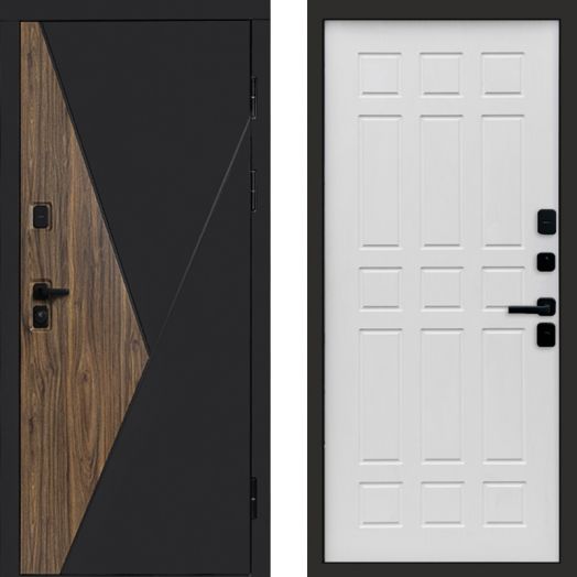 Входная дверь Termo-door Матрикс Ультра - Спарта Белое дерево