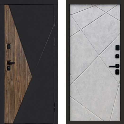 Входная дверь Termo-door Матрикс Ультра - Лучи Бетон светлый