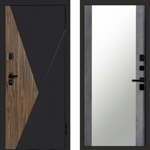 Входная дверь Termo-door Матрикс Ультра - Зеркало Бетон темный