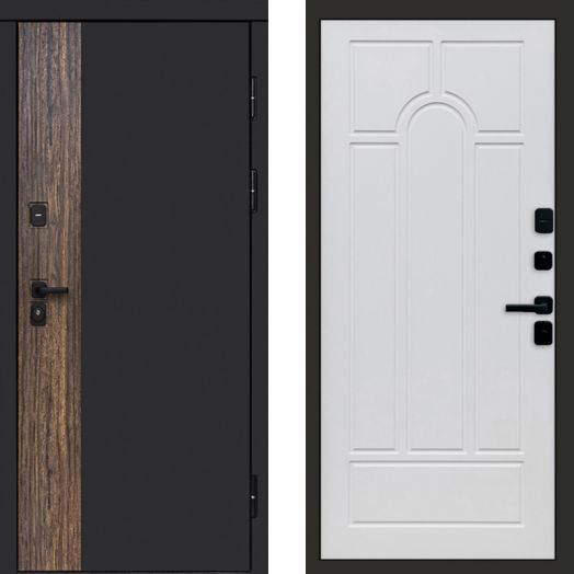 Входная дверь Termo-door ТОР - Арка Белое дерево