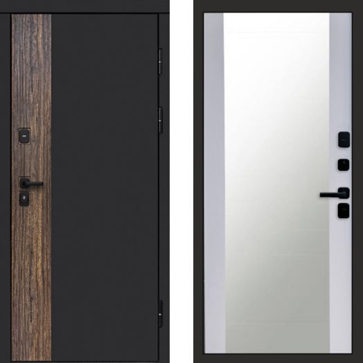 Входная дверь Termo-door ТОР - Зеркало Белый софт