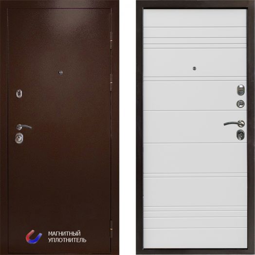 Входная дверь Termo-door Техно Медь - White Line