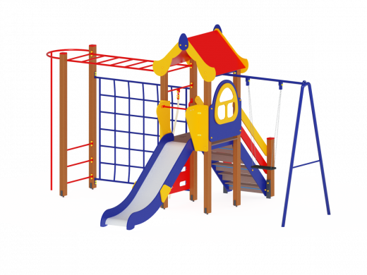 Детский игровой комплекс Теремок Горка 1200 5700х4210х3000