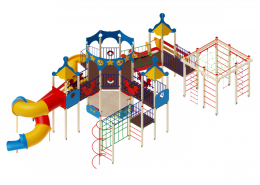 Детский игровой комплекс Морской Горки 1200, 2000 11590х8100х4680