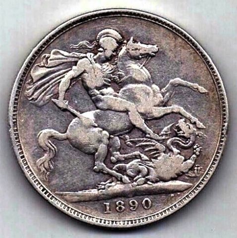 1 крона 1890 Великобритания