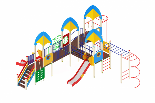 Детский игровой комплекс Космопорт Горка 1200 9440х9120х3680