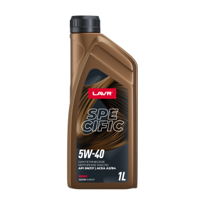 Lavr Specific 5W-40 SN/CF A3/B4, 1 л